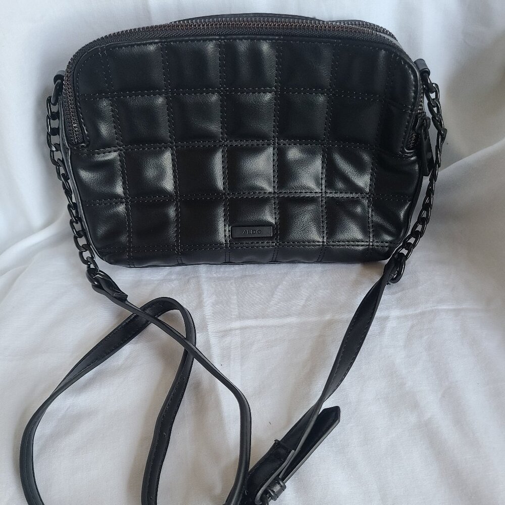 Aldo black crossbody purse